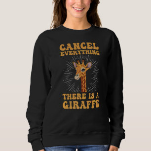 Safari-Tier für eine Giraffe Sweatshirt