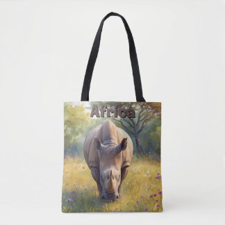 Safari-Tier Rhino Natur Aquarell