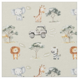 Safari-Tiere Dschungel Kinderzimmer Wildtiere Stoff