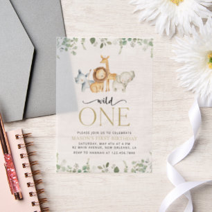 Safari Tiere, Dschungel, Wild One, erster Geburtst