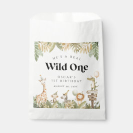 Safari Tiere Erste Geburtstag Gunst Bags Wild One Geschenktütchen