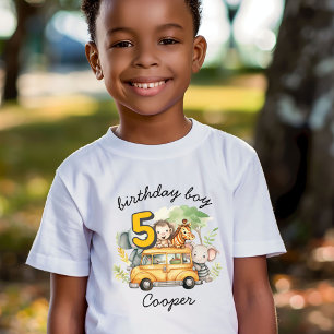 Safari-Tiere Jungen Geburtstag  T-Shirt