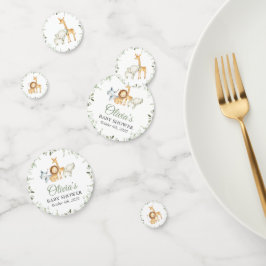 Safari-Tiere, Jungle, Wildtiere, Babydusche Konfetti