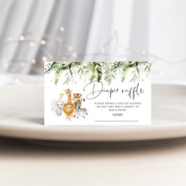 Safari-Tiere-Karte für Verlosung Begleitkarte