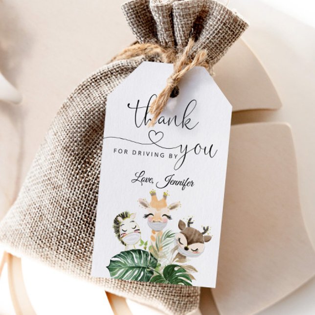 Safari-Tiere Kinderdusche fahren mit Geschenkanhänger (Von Creator hochgeladen)