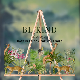 Safari-Tiere mit inspirierendem Zitat Acrylschild