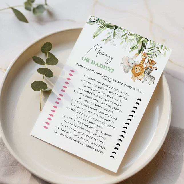 Safari-Tiere raten, wer das gesagt hat, Mama oder  (Von Creator hochgeladen)