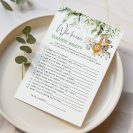 Safari-Tiere Wer Papa für das beste Spiel kennt