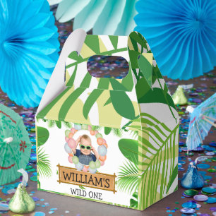 Safari-Tiere Wild One Geburtstag FOTO Geschenkschachtel