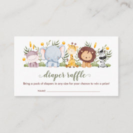 Safari Tiere Windeln Raffeln Tickets Jungle Boys Begleitkarte