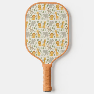 Safari-Tierkinderstube-Druck Pickleball Schläger