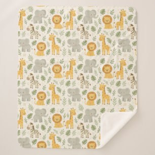 Safari-Tierkinderzimmer-Druck Sherpadecke