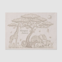 Safari Toile, Neutrales Baby Wild Boho Abenteuer