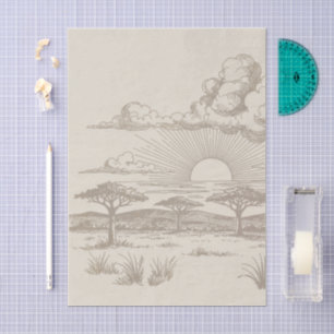 Safari Toilette, Neutrale Baby-Wildnis-Abenteuer-S Seidenpapier