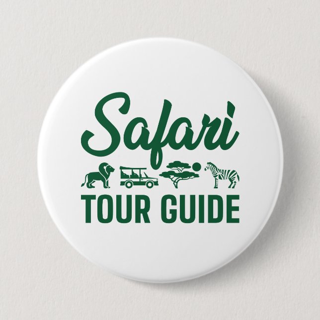 Safari Tour Guide Button (Vorderseite)