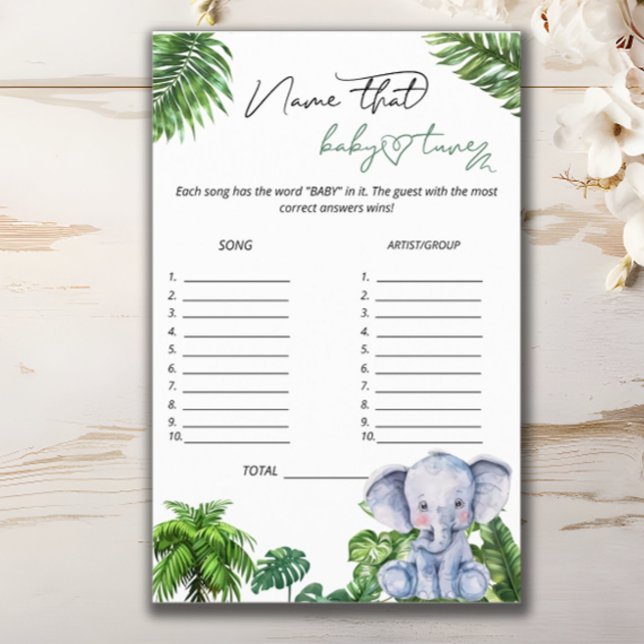 Safari Tropical Name, dass Baby Tune Game Flyer (Von Creator hochgeladen)