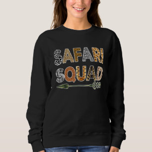 Safari-Trupp Wilde Tier Tourist Reise Kind Und Yo Sweatshirt