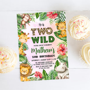 Safari Two Wild 2. Geburtstag Einladung