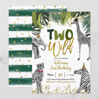 Safari Two Wild Birthday Einladung