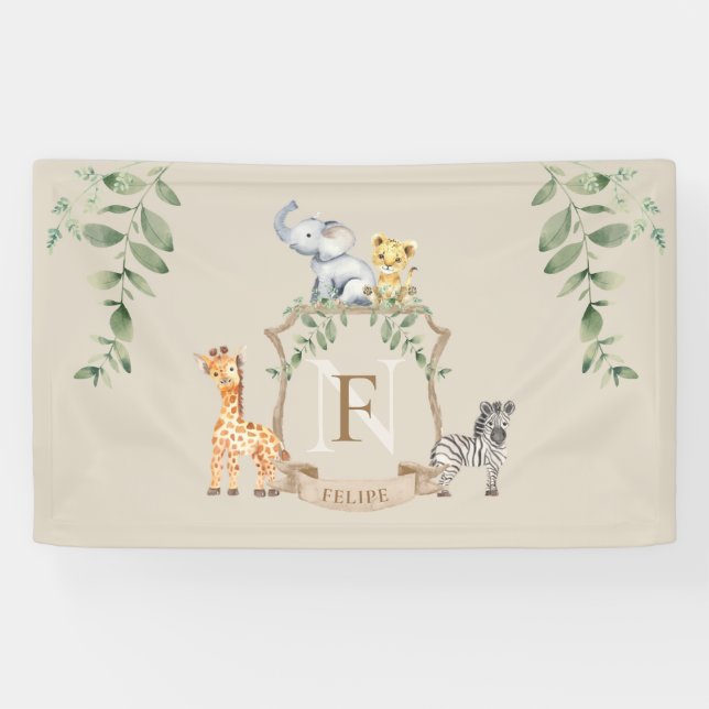 Safari-Wappen Banner (Horizontal)