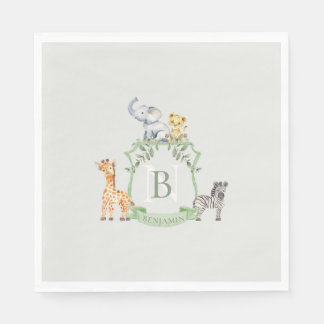 Safari-Wappen Serviette