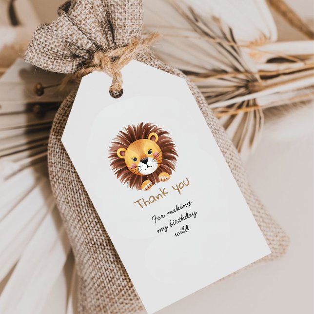 Safari wild 1. Geburtstag Geschenkanhänger (Von Creator hochgeladen)