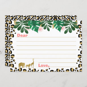 Safari Wild ein Mal Kapselkarten Einladung