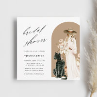 Safari Wild Leopard Boho Lady Brautparty Square