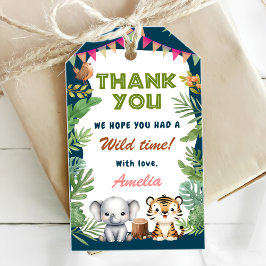 Safari Wild One 1. Geburtstag Geschenkanhänger