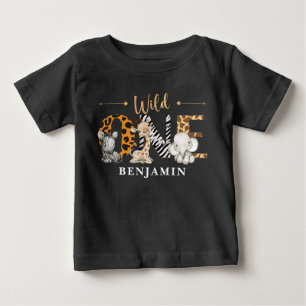 Safari Wild One Baby Animals T-shirt
