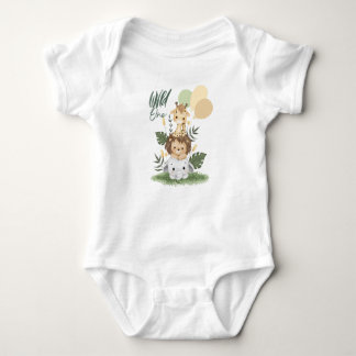 Safari Wild One Baby Bodysuit! Baby Strampler