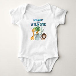 Safari Wild One Baby Strampler