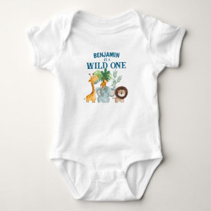 Safari Wild One Baby Strampler