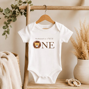 Safari Wild One erster Geburtstag  Baby Strampler