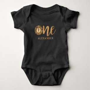 Safari Wild One Lion 1. Geburtstag Baby Bodysuit Strampler