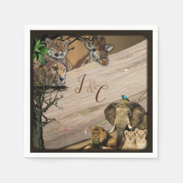 Safari Wildlife Party Napkins Serviette