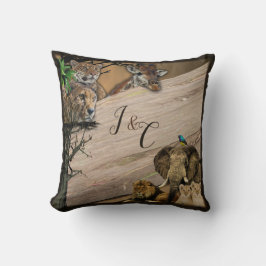 Safari Wildlife Pillow Kissen