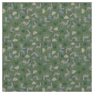 Safari Wildtier Naturwäsche 15 cm grün Stoff