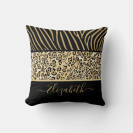 Safari Zebra Leopard Print Streifen Dekoration mit Kissen