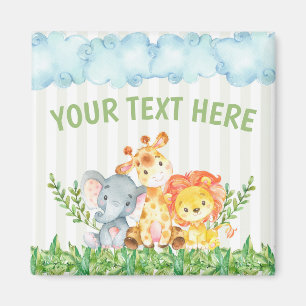 Safari Zoo Animal Kühlschrank Magnet