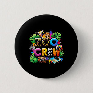 Safari-Zoo-Giraffen-Team-Tier-Zoo-Wärter-Kinder Fi Button