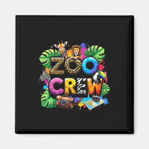Safari-Zoo-Giraffen-Team Tier-Zoo-Wärter Kinder Fi Magnet