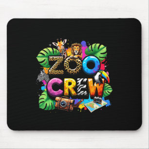 Safari-Zoo-Giraffen-Team-Tier-Zoo-Wärter-Kinder Fi Mousepad