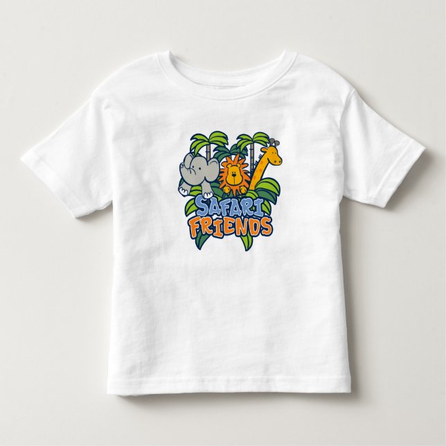 Safarifreunde Kleinkind T-shirt (Vorderseite)