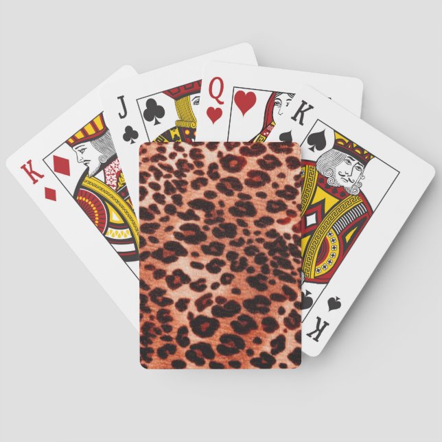 Safariorange Art Spielkarten (Rückseite)