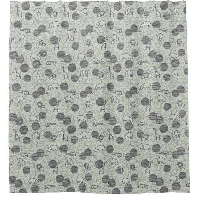 Safaritiere 1 duschvorhang (Vorderseite)