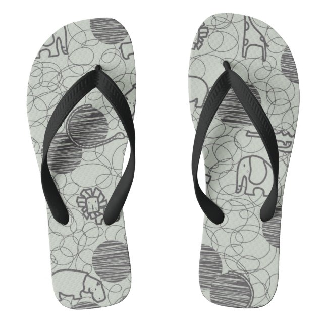 Safaritiere 1 flip flops (Fußbett)
