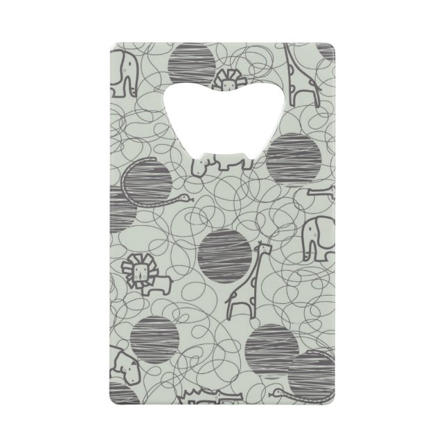 Safaritiere 1 geldkarten flaschenöffner (Vorderseite)