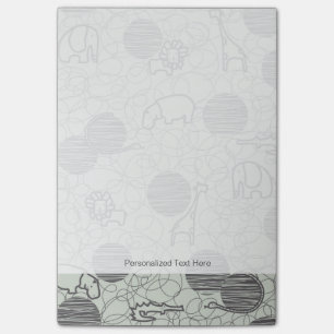 Safaritiere 1 post-it klebezettel