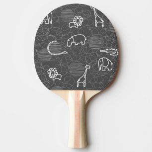 Safaritiere 5 tischtennis schläger